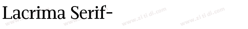 Lacrima Serif字体转换